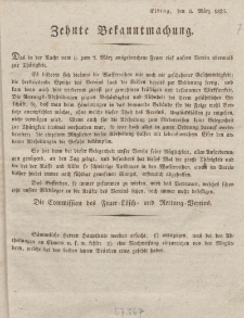 Zehnte Bekanntmachung