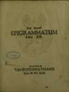 Epigrammatum Libri XV