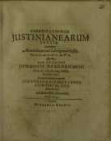 Exercitationum Justinianearum tertia...