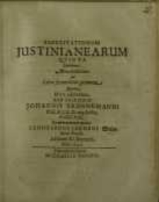 Exercitationum Justinianearum qvinta...