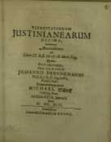 Exercitationum Justinianearum decima ...