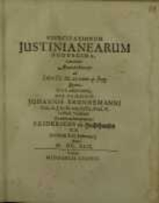 Exercitationum Justinianearum duodecima ...