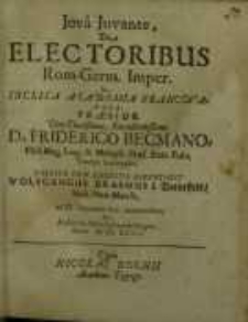 Jova Juvante, De Electoribus Rom.-Germ. Imper. ...