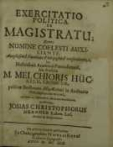 Exercitatio politica, De Magistratu...