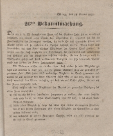 26ste Bekanntmachung