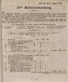 30ste Bekanntmachung