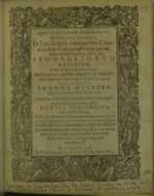 Dissertatio iuridica ex Iure Legali, tum partim Canonico, deprompta, complectens...