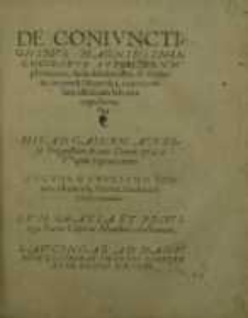 De coniunctionibus magnis insignioribus superiorum Planetarum, Solis Defectionibus, et Cometis, in quarta Monarchia...