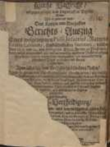 Kurtze Nachricht, entgegen gesetzet dem Lügenhafften Bericht, oder wie er genennet wird Dem Kurtzen und Warhafften...