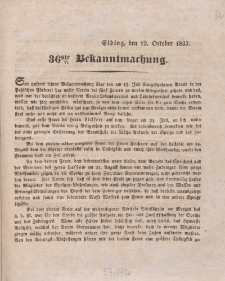 36ste Bekanntmachung