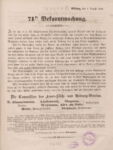 71ste Bekanntmachung