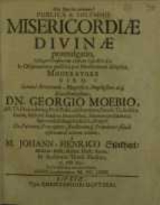 Publica et solemnis misericordiae divinae promulgatio...