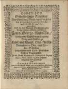 Ehren-Lob Gottsfürchtiger Regenten : Von Gott dem H. Geiste, durch die Feder deß Königlichen Propheten Davids...