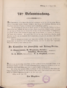 74ste Bekanntmachung