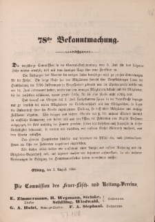 78ste Bekanntmachung