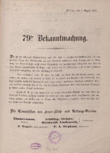 79ste Bekanntmachung