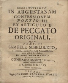 Exercitationum in Augustanam confessionem portio III...