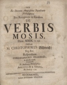 De verbis Mosis, Deut. 29 v. 29