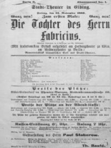 Die Tochter des Herrn Fabricius - Adolf Wilbrandt