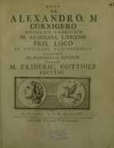 De Alexandro. M Cornigero...