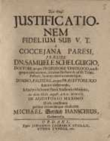 Justificationem fidelium sub V. T. a Coccejana paresi...