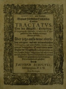 Tractatus, Von der Mitgifft, Leibgeding, Morgengab, Gerade, Mußtheil, Heergewette und Erbe ...