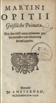 Geistliche Pöemata [T.3]