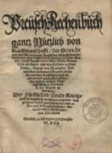 Preüsch Rechenbuch gantz Nützlich von Kauffmanschafft, der Gewicht und Zal...