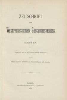 Zeitschrift des Westpreußischen Geschichtsvereins, 1892-1894