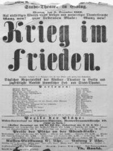 Krieg im Frieden - Gustav von Moser, Franz von Schönthan
