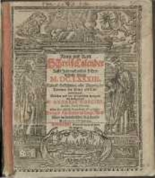Neuer und Alter Schreib-Calender... 1683