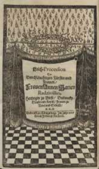 Leich-Procession der Durchläuchtigen Fürstin und Frauen, Frauen Annen Marien Radzivillin ...