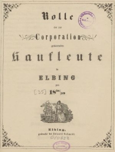 Rolle der Kaufmannschaft von Elbing