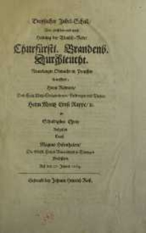 Dreyfacher Jubel-Schall vor zwischen und nach Haltung der Wunsch-Rede ...