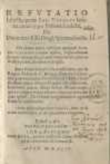 Refutatio libelli quem Iac[obus] Vuiekus Iesuita anno 1590 polonice editit, de divinitate Filii Dei et Spiritus Sancti...