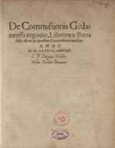 De Commissionis Gedanensis negotio libri tres