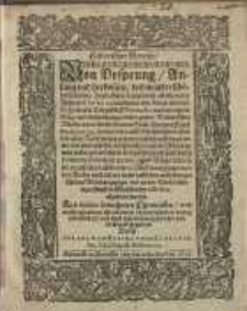 Historischer Bericht von Ursprung/ Anfang und Herkomen/ des wunderschönen herrlichen heydnischen Tempels …..