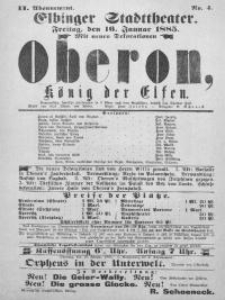 Oberon, König der Elfen - afisz