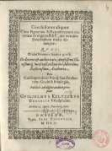 Conclusiones aliquot circa pignorum & hypothecarum materiam ex triginta ff. & C. nec non uno decretalium titulo desumptae...