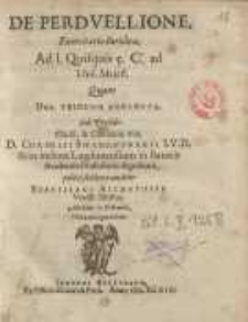 De perduellione, exercitatio iuridica, ... quam deo trinuno annuente ... D. Cornelii Swaenburgii ... Ad. 1. Quisquis 5. C ...