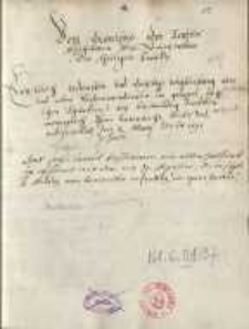 Vom exorcismo oder Teufelsbeschweren bey Administration der heiligen Tauffe. Erstlich bedencken und einhellige Vergleichung ...