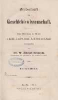 Zeitschrift für Geschichtswissenschaft, 1844, T. 1.