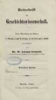 Zeitschrift für Geschichtswissenschaft, 1844, T. 2.