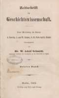 Zeitschrift für Geschichtswissenschaft, 1845, T. 3.