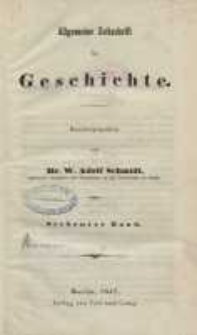 Zeitschrift für Geschichtswissenschaft, 1847, T. 7.