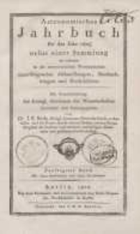 Astronomisches Jahrbuch für das Jahr 1825: nebst einer Sammlung der neuesten in die astronomischen ...