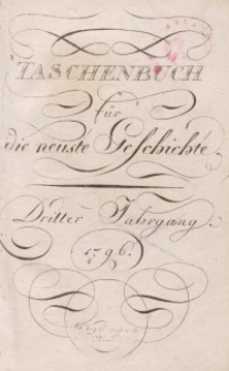 Taschenbuch für die neuste Geschichte, 1796