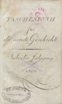 Taschenbuch für die neuste Geschichte, 1801