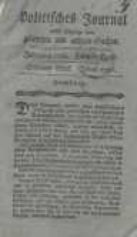 Politisches Journal nebst Anzeige von gelehrten und andern Sachen. Bd. 2.