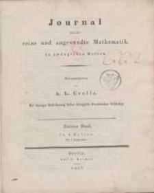 Journal für die reine und angewandte Mathematik. T. 2.